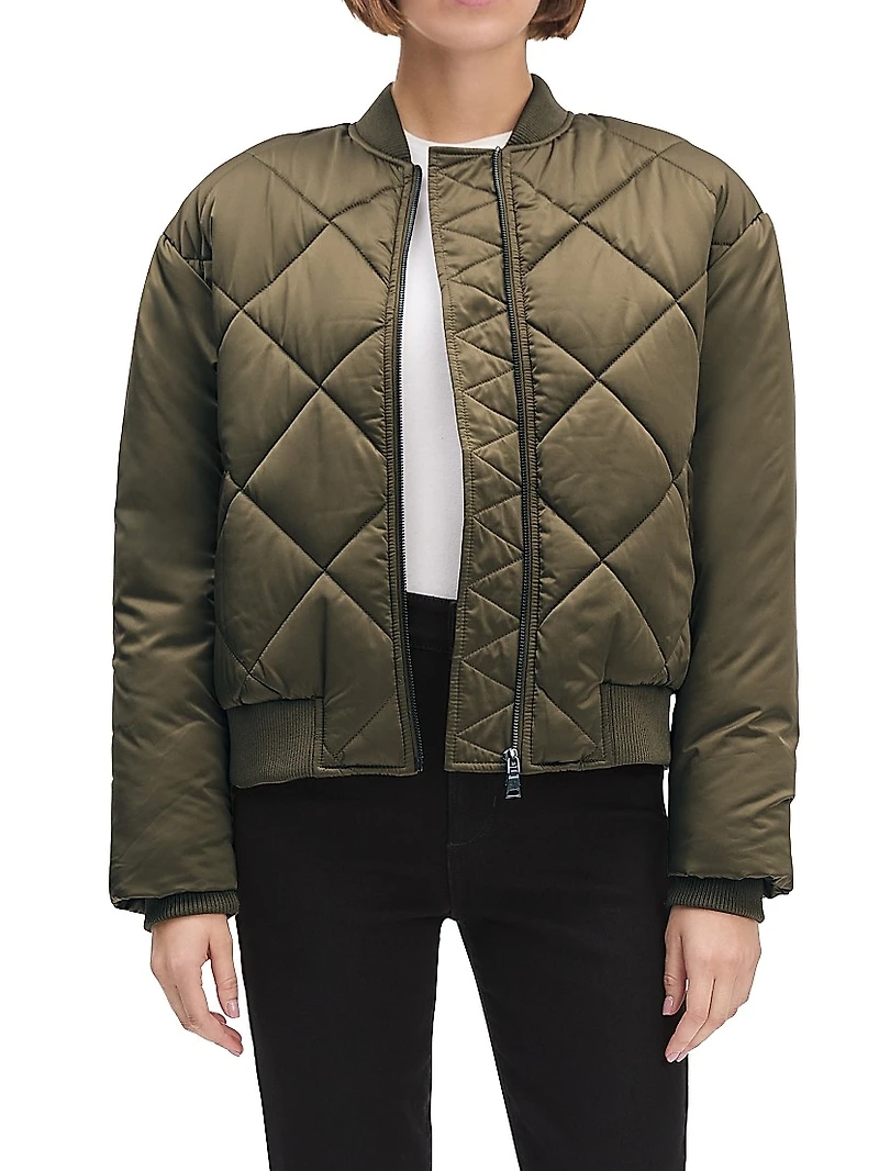 The Favorite Quilted Bomber Jacket