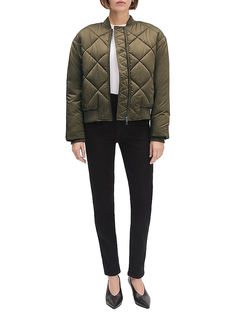 The Favorite Quilted Bomber Jacket