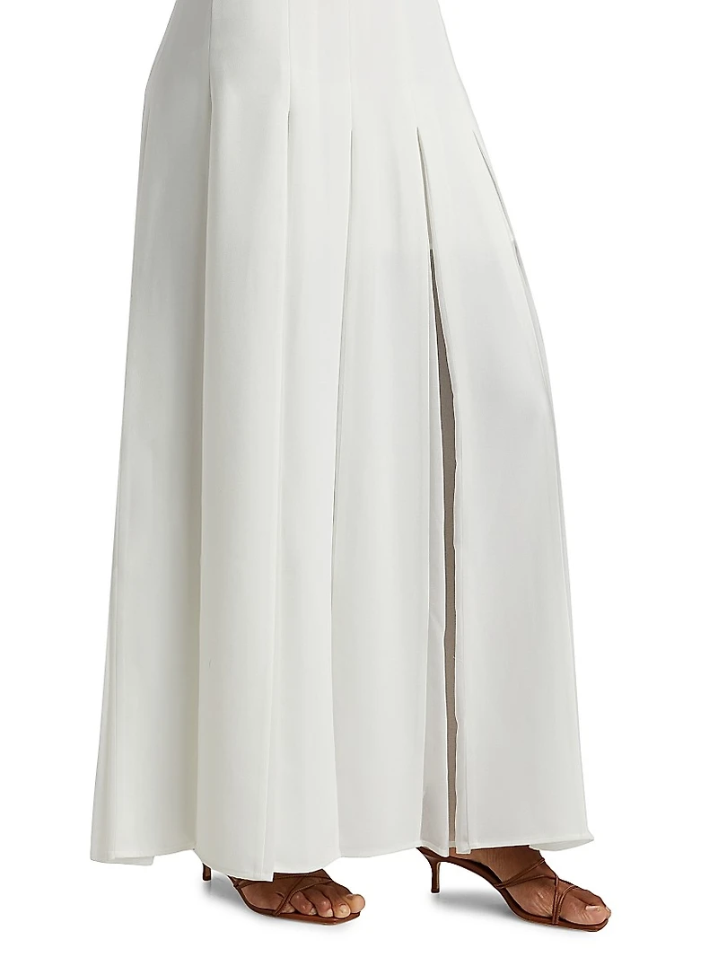 Tavia Strapless Godet Maxi Dress