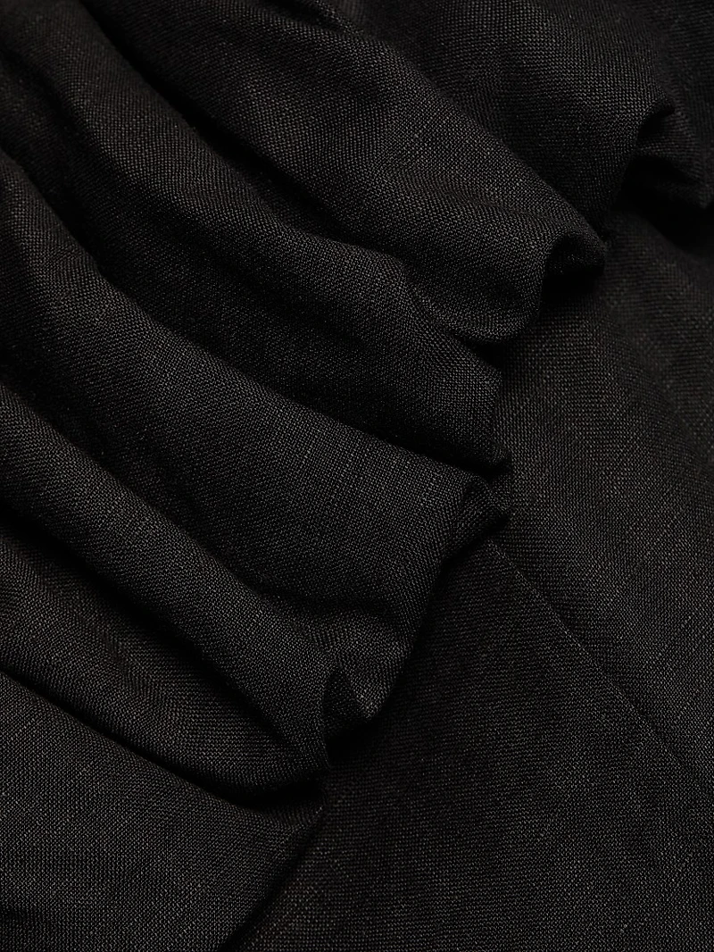 Yara Puff Off-the-Shoulder A-Line Maxi Dress