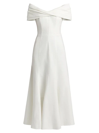Ariana Strapless Twist-Front Maxi Dress