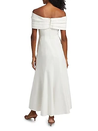 Ariana Strapless Twist-Front Maxi Dress