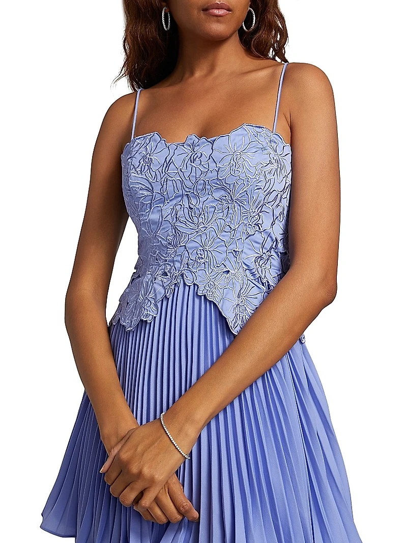 Esmae Floral Sateen Gown