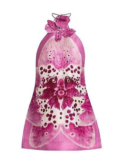 Everlee Orchid Print Minidress