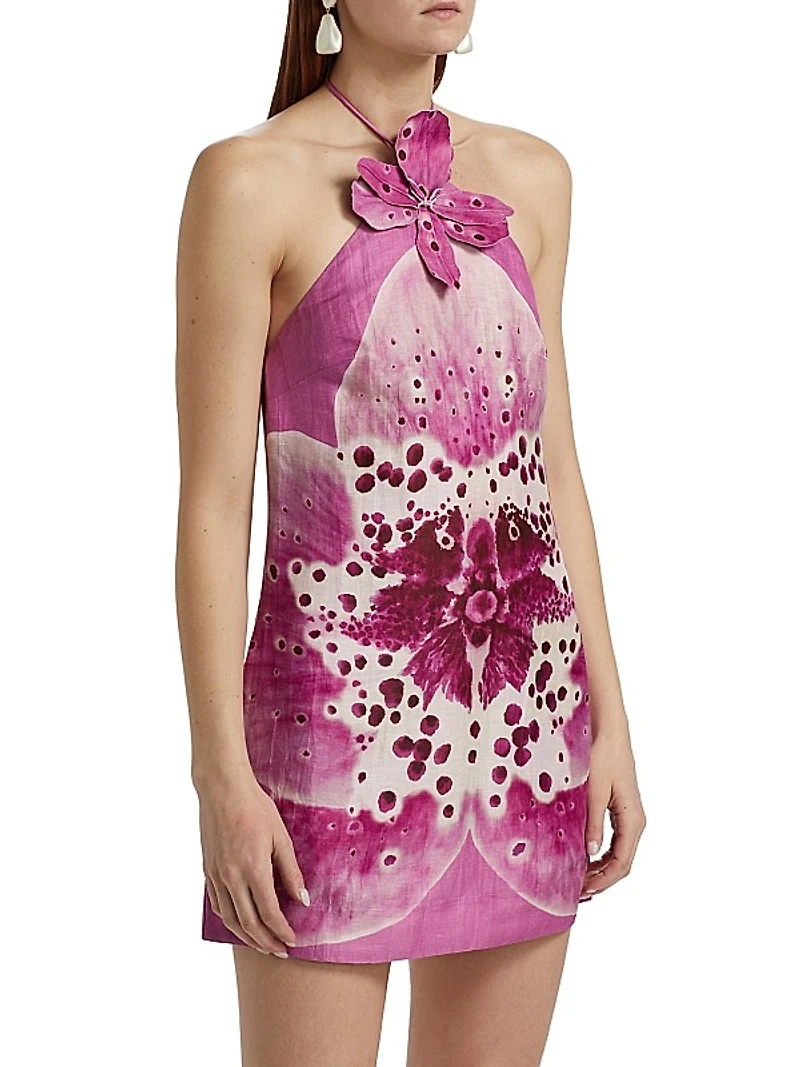 Everlee Orchid Print Minidress