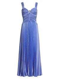 Alaia Pleated Sweetheart Gown