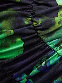 Milani Floral Ruched Midi-Dress