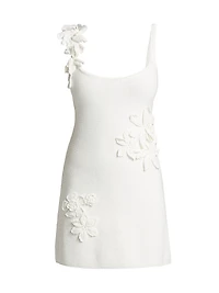 Deedra Floral Appliqué Minidress