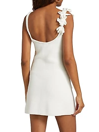 Deedra Floral Appliqué Minidress