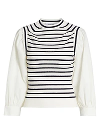 Tirza Mixed-Media Sweater