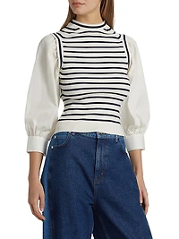 Tirza Mixed-Media Sweater