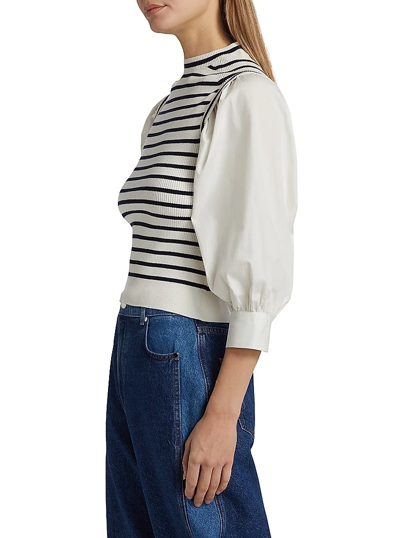 Tirza Mixed-Media Sweater