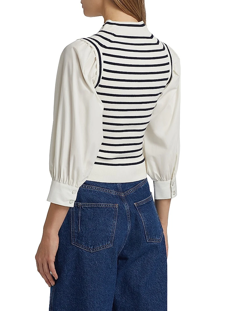 Tirza Mixed-Media Sweater