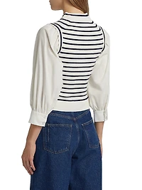 Tirza Mixed-Media Sweater