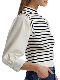 Tirza Mixed-Media Sweater