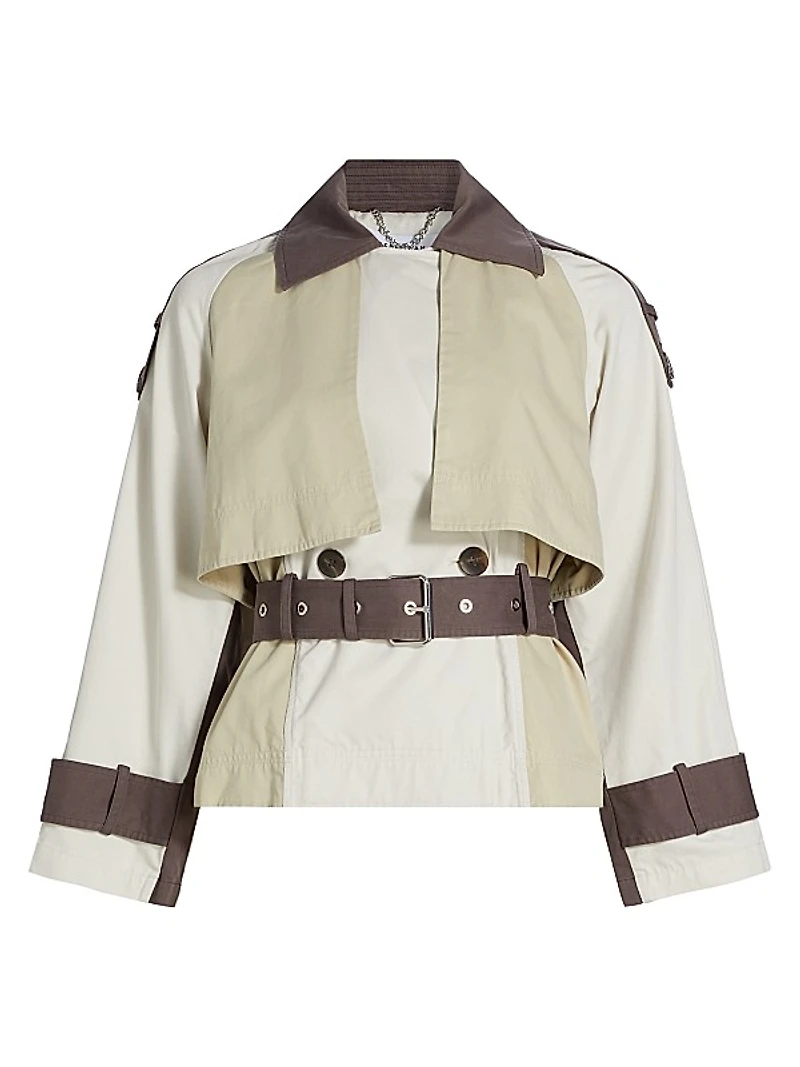 Ines Cropped Trench Jacket
