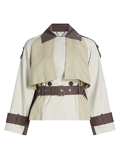 Ines Cropped Trench Jacket