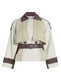 Ines Cropped Trench Jacket