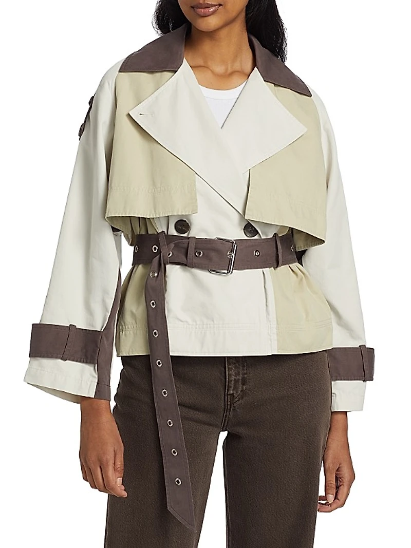 Ines Cropped Trench Jacket