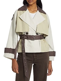 Ines Cropped Trench Jacket