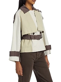 Ines Cropped Trench Jacket