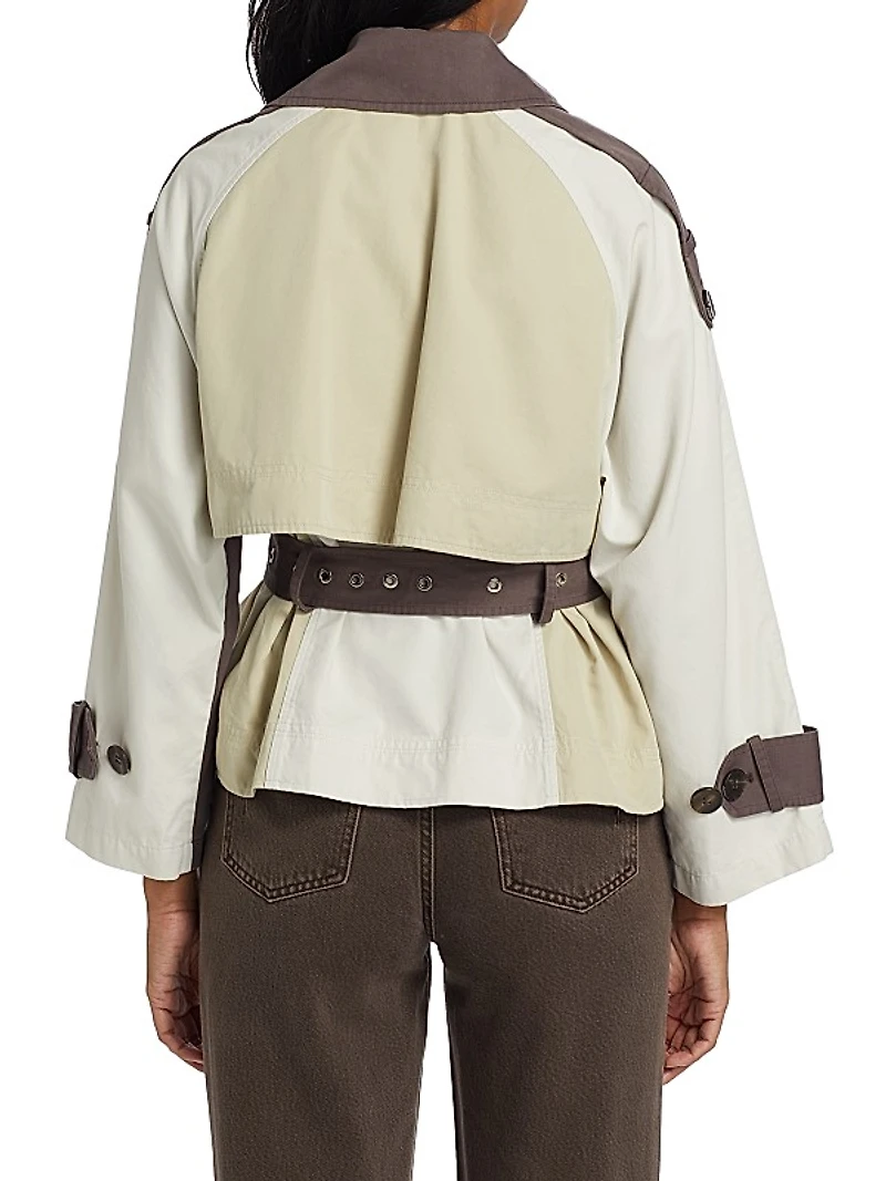 Ines Cropped Trench Jacket