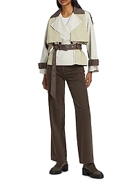 Ines Cropped Trench Jacket