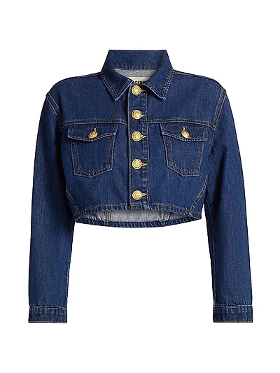Genevie Denim Crop Jacket