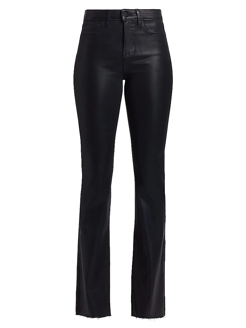 Ruth Coated High-Rise Straight Jeans