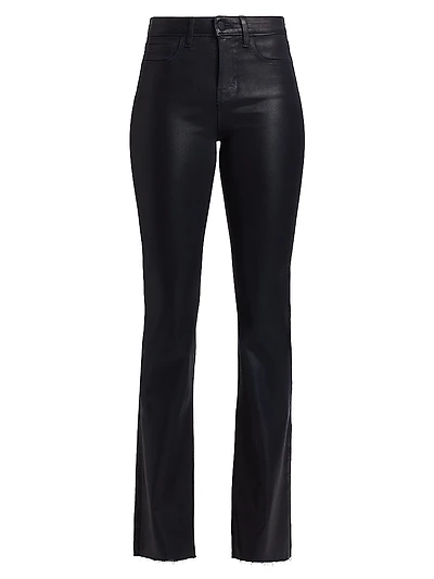 Ruth Coated High-Rise Straight Jeans