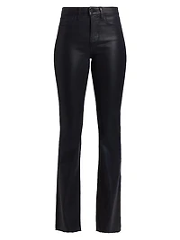 Ruth Coated High-Rise Straight Jeans