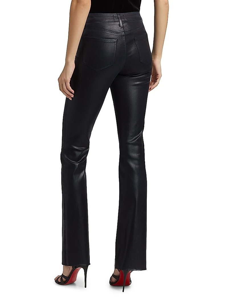 Ruth Coated High-Rise Straight Jeans