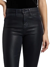 Ruth Coated High-Rise Straight Jeans