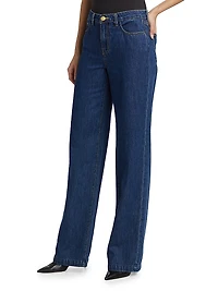 Clayton High-Rise Wide-Leg Jeans
