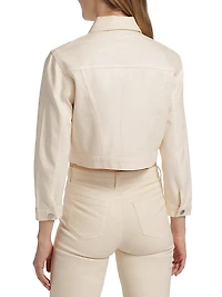 Koda Coated Denim Crop Jacket