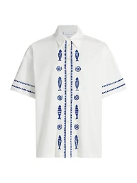 Annette Embroidered Cotton Shirt