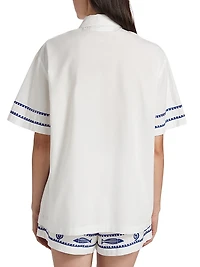 Annette Embroidered Cotton Shirt