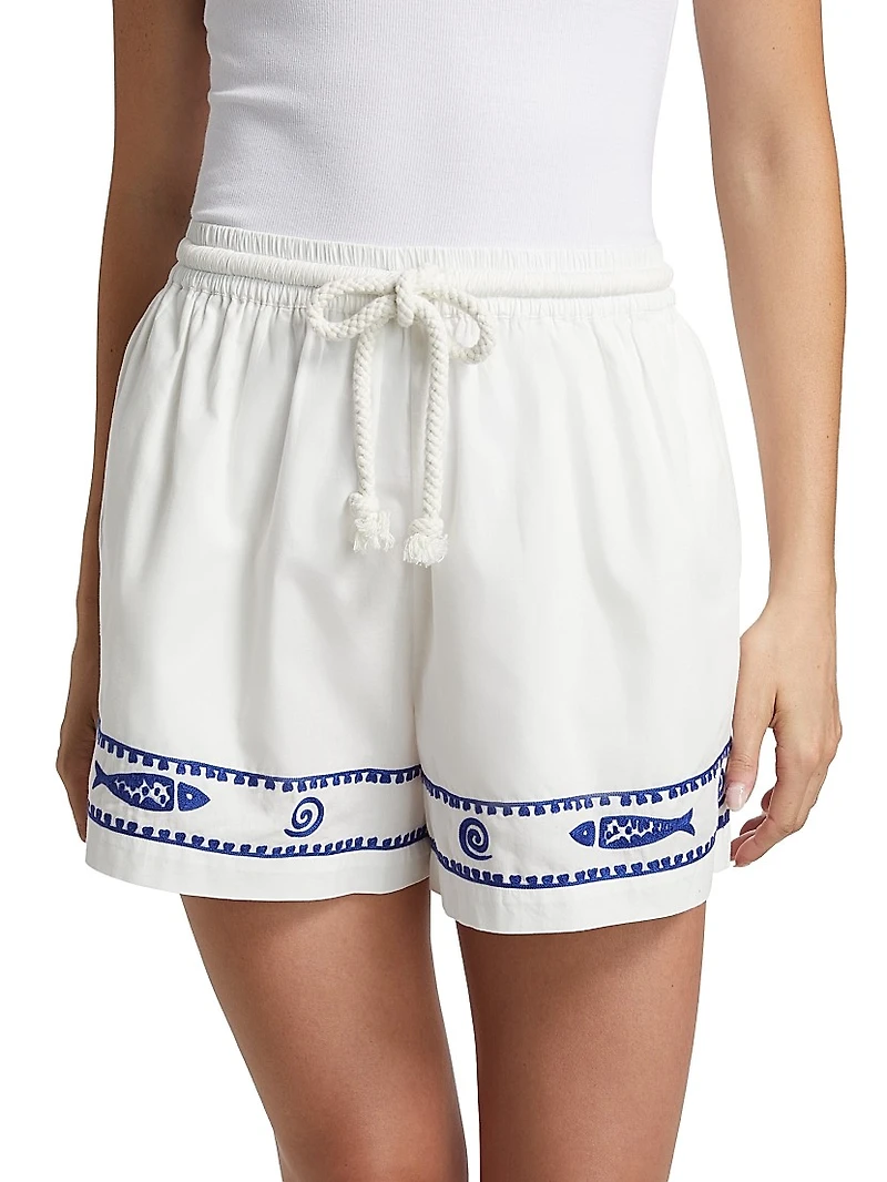 Annette Embroidered Shorts