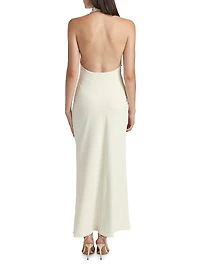 Kimberley Crystal-Embellished Halterneck Maxi Dress