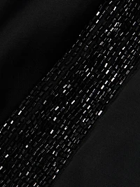 Howard Beaded Linen-Blend Straight-Leg Pants