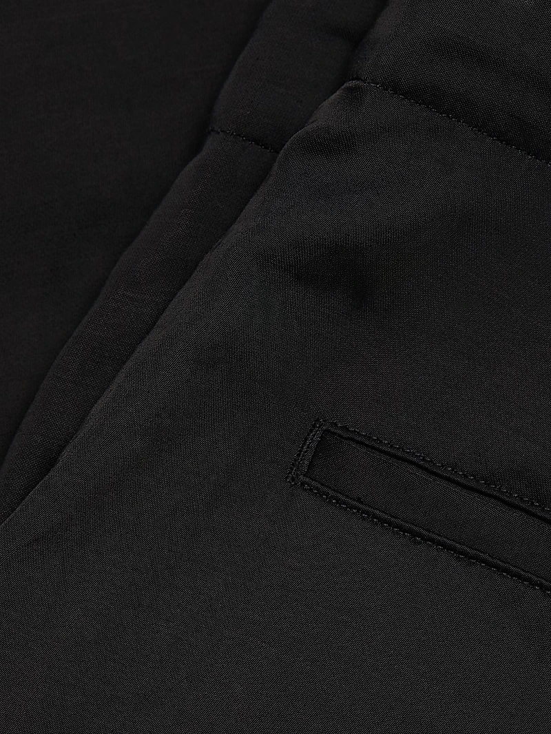 Demie Linen-Blend Straight-Leg Pants