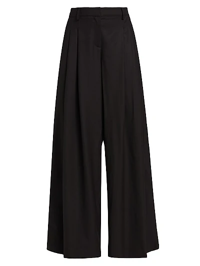 New Didi Twill Wide-Leg Pants