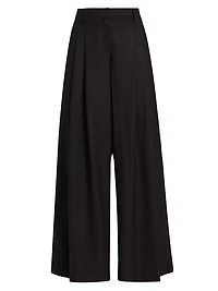 New Didi Twill Wide-Leg Pants