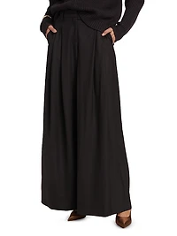 New Didi Twill Wide-Leg Pants