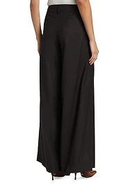 New Didi Twill Wide-Leg Pants