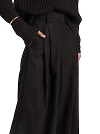 New Didi Twill Wide-Leg Pants