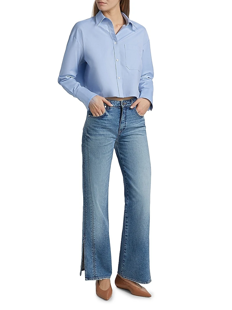 Little Big Joe Cropped Oxford Shirt