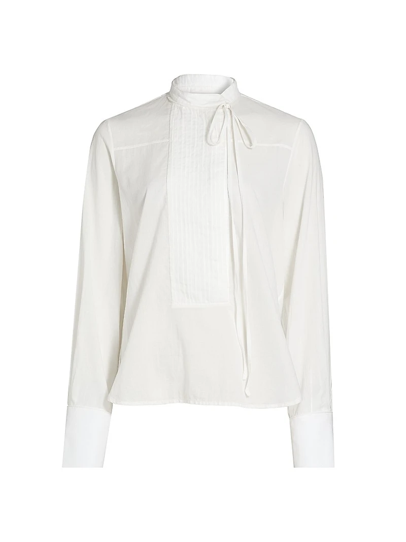 Gabriel Cotton Voile Tieneck Shirt
