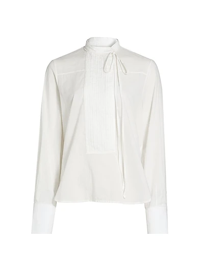 Gabriel Cotton Voile Tieneck Shirt