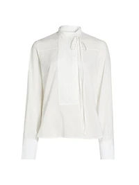 Gabriel Cotton Voile Tieneck Shirt